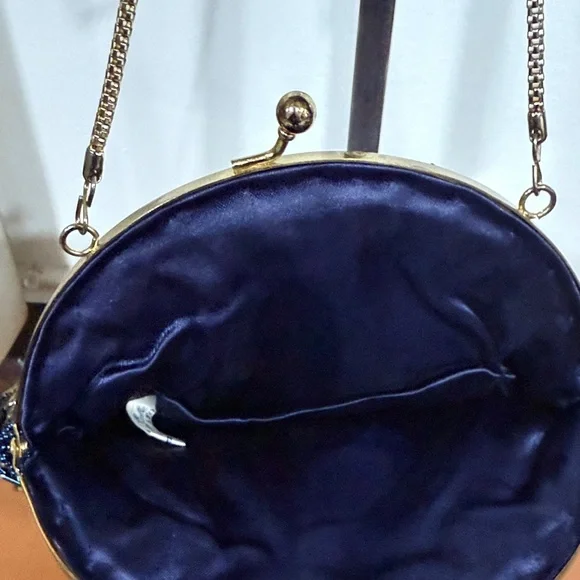 Art Deco La Regale Beaded Evening Clutch Purse - Picture 5 of 7